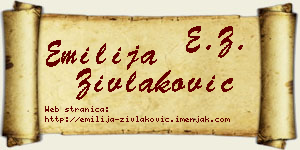 Emilija Zivlaković vizit kartica